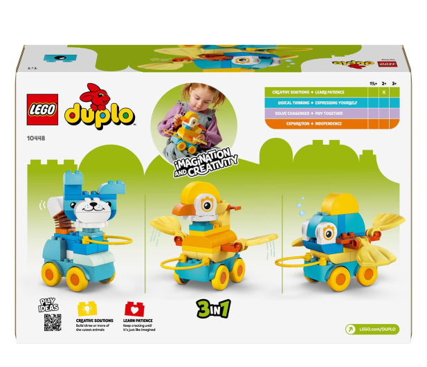 LEGO DUPLO 10448 3w1 zwierzątka na kółkach - 1331605 - zdjęcie 3